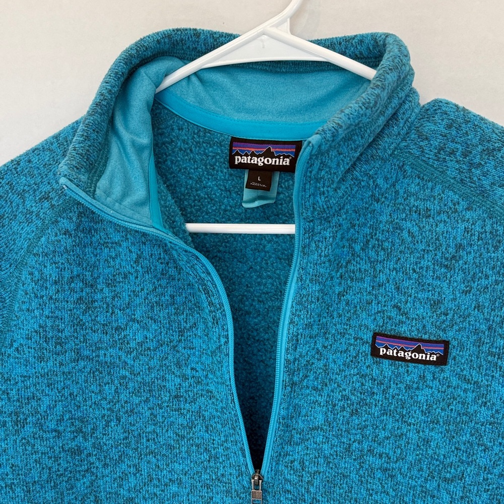 Patagonia blue Quarter-Zip Better Sweater Fleece pullover size large - Picture 3 of 3